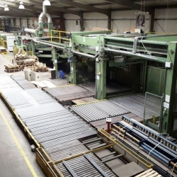 Used production line for cardboard, brand:  PETERS w.w. 2500 mm