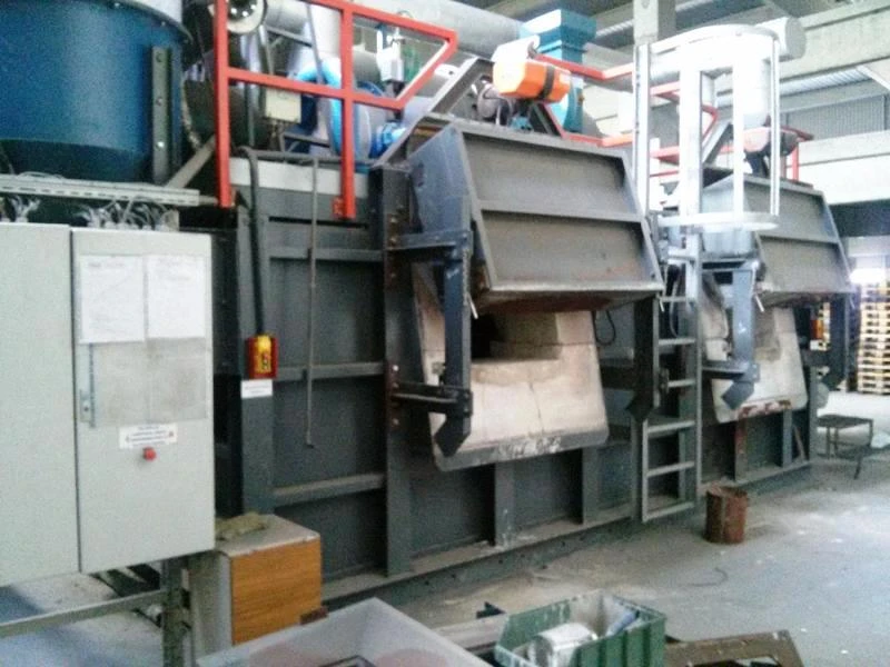 BROEZE MOBILE MELTER K 27 135 Double-chamber aluminum smelting furnace / smelting