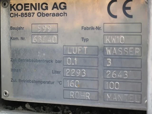 Koenig KW10 exhaust, yoc 1999